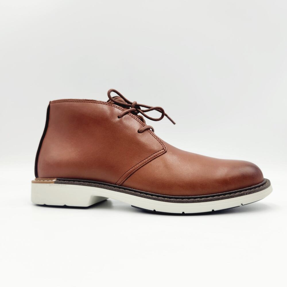 Cole Haan Men's Woodbury Brown Leather Original Grand Chukka Boots Size 7.5M